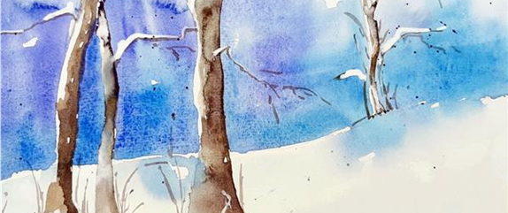 Aquarell-Mitmach-Atelier - Winterzauber